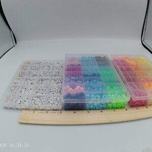 Craft Bead Set Assorted Colors DIY Jewelry Making Kit – Beads for Bracelets &